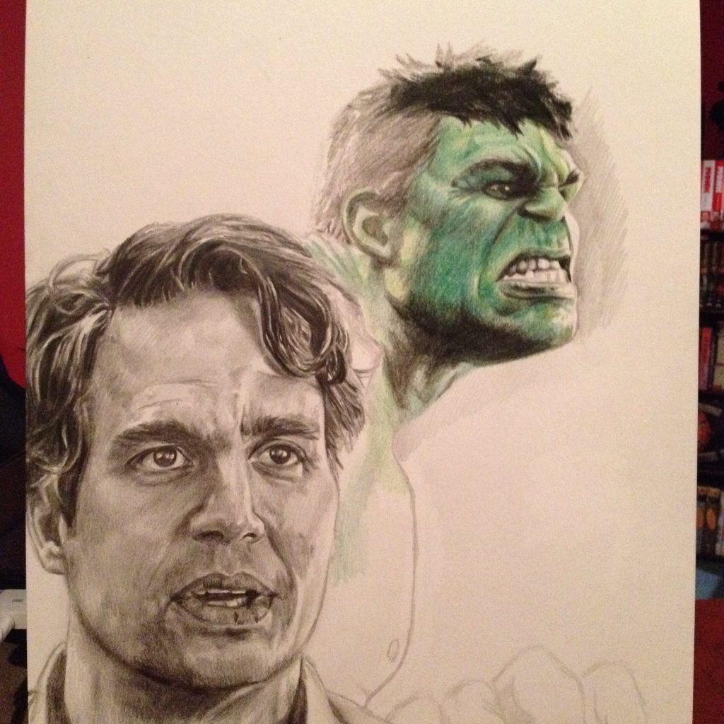 Process of a Portrait: Hulk (Mark Ruffalo)