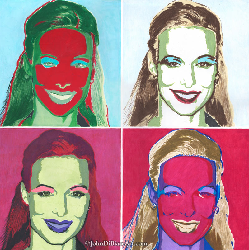 “Jan” Quad Drawing from “The Office” Commissioned Piece