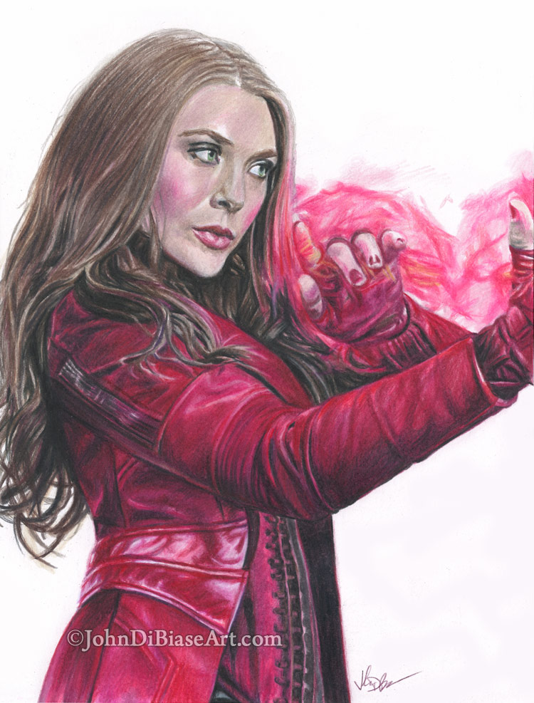 Day 110 of drawing X-Men characters: Scarlet Witch (No Dr. Strange spoilers  please) : r/Marvel