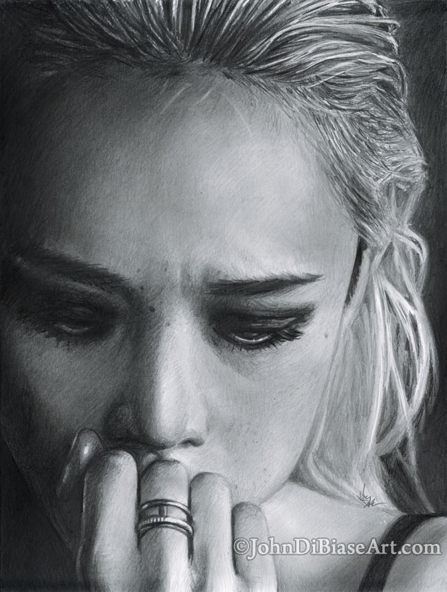 Pom Klementieff Graphite Drawing