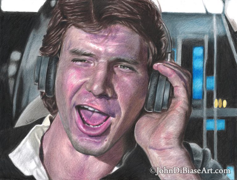 Han Solo Freehand Colored Pencil Drawing Compilation Cover Art – The ...