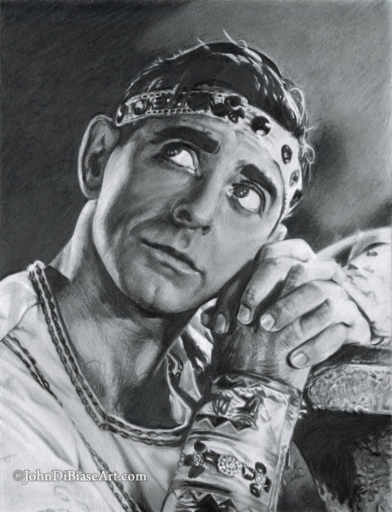Eddie Cantor in “Roman Scandals” Freehand Drawing