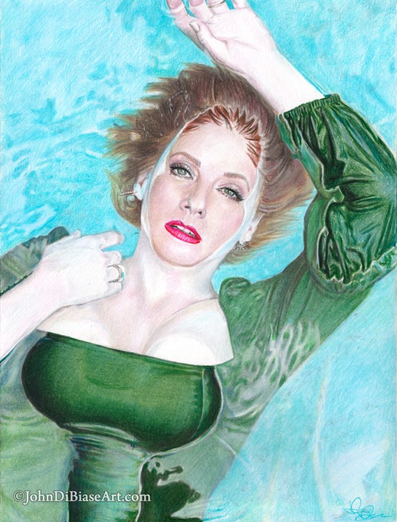 Leigh Nash Freehand Colored Pencil and Marker Drawing