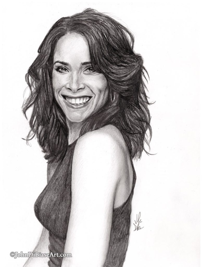 Abigail Spencer Graphite Pencil Sketch