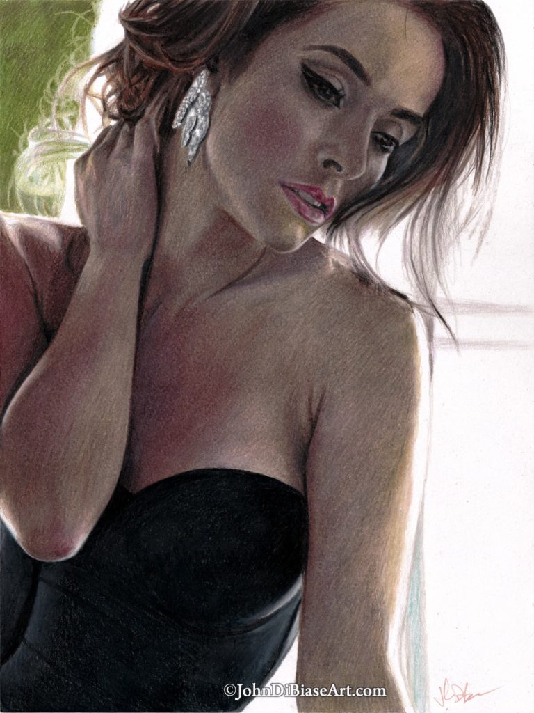 Abigail Spencer Colored Pencil Drawing