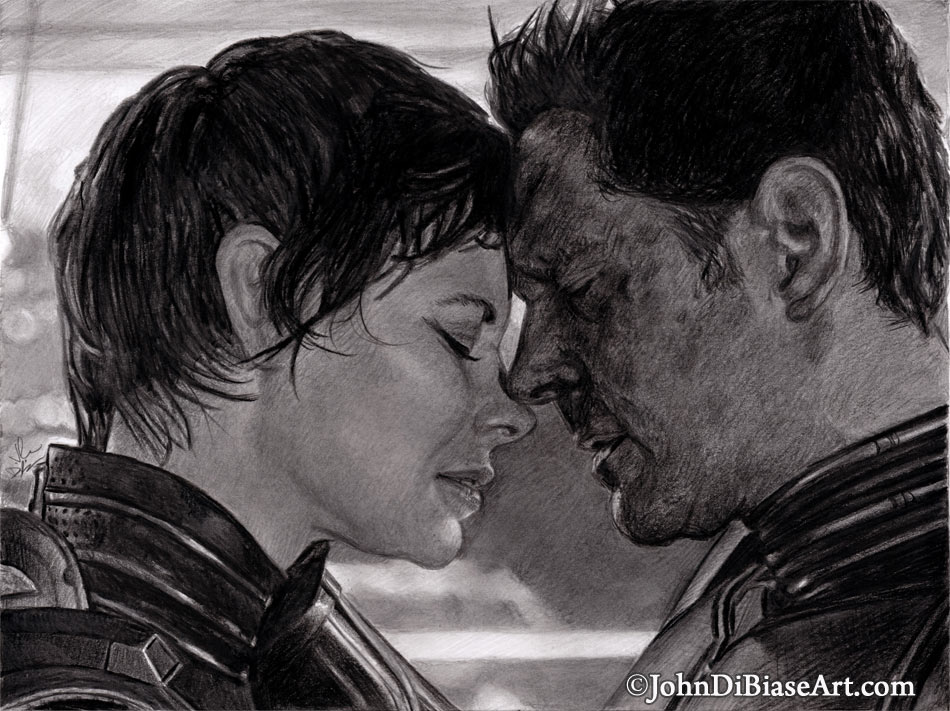 “Ant-Man and the Wasp” Freehand Graphite Drawing