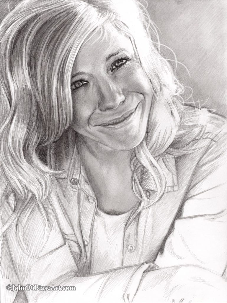 Ellie Holcomb Freehand Graphite Pencil Sketch