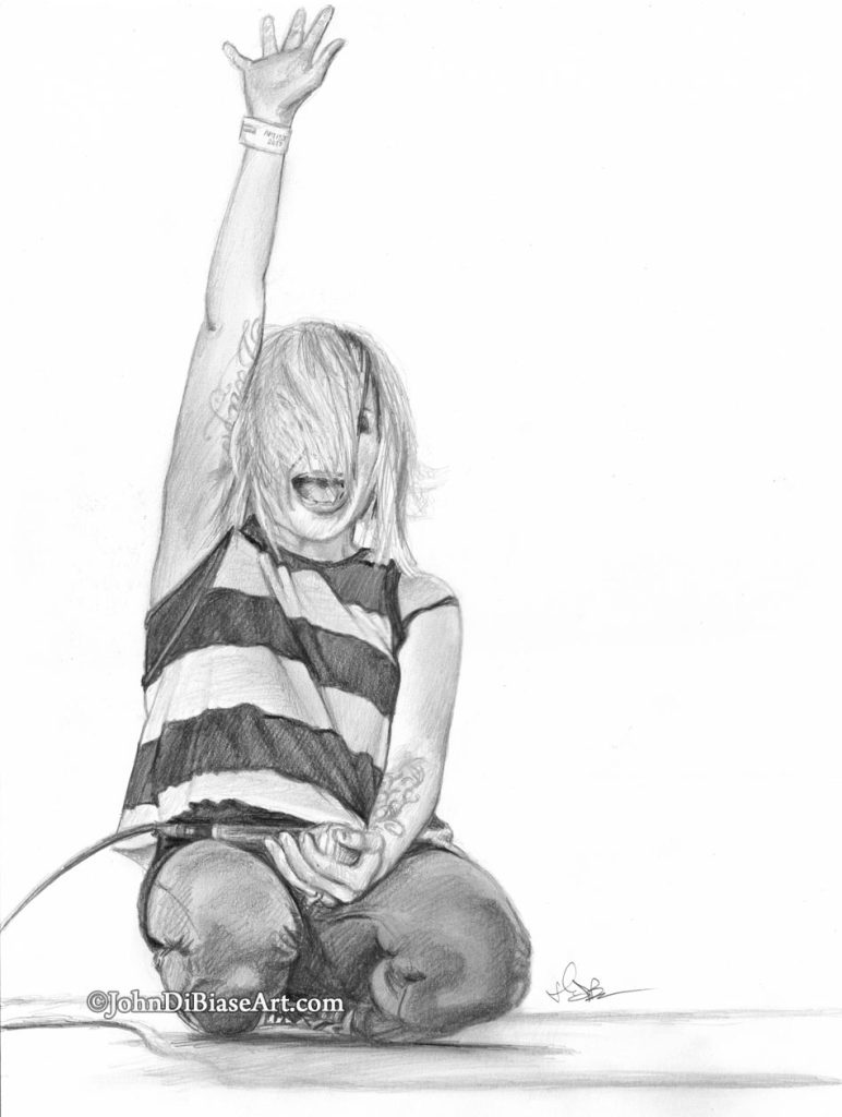 Lacey Sturm Freehand Graphite Drawing