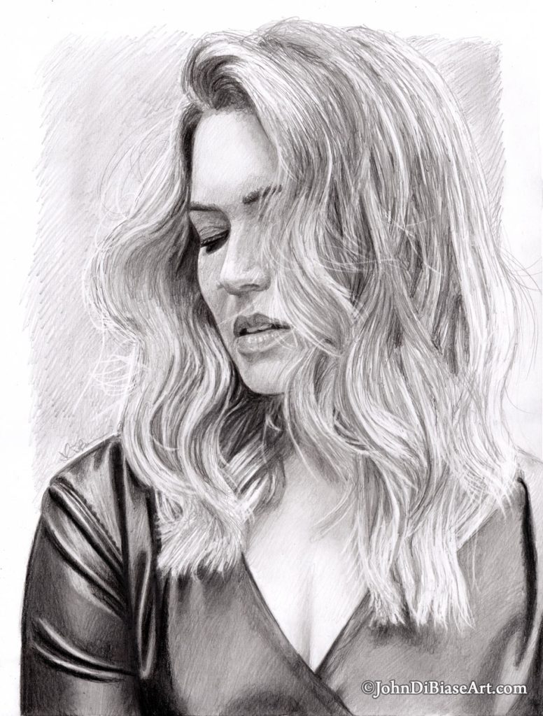 Mandy Moore Freehand Graphite Drawing