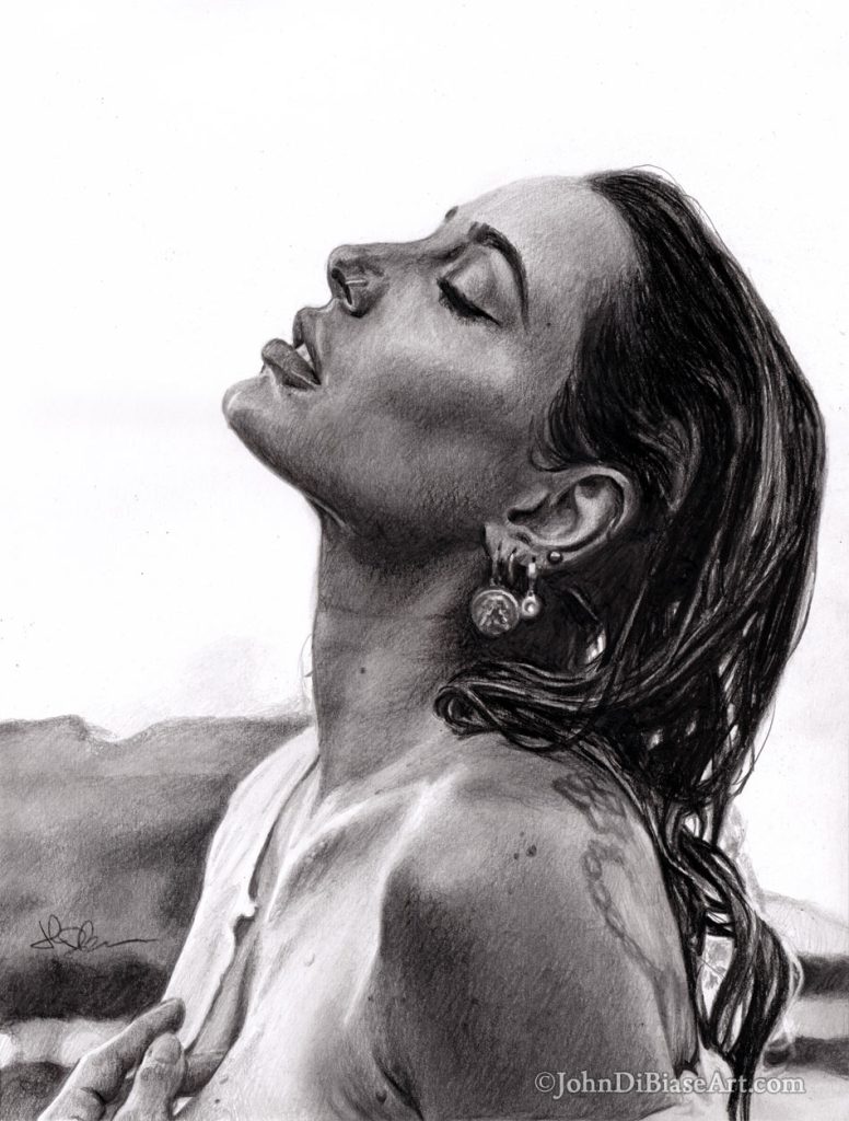 Nicole Vincenti Freehand Graphite Drawing